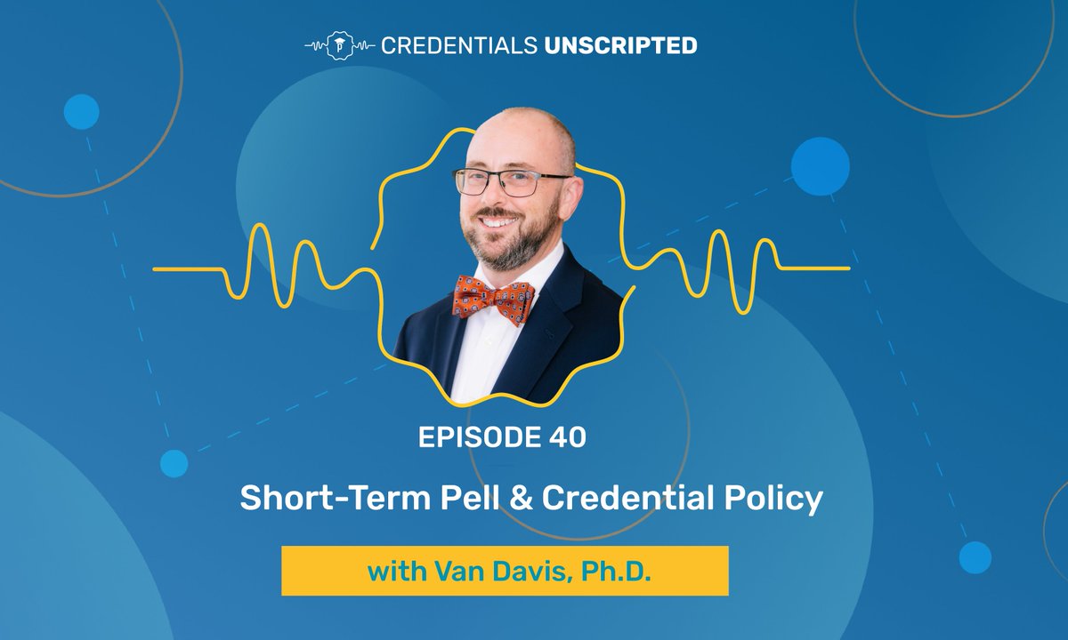 Instructure's tweet image. Dr. Van Davis joins us to unpack Short-Term Pell: what it means for students, the policy shifts ahead, and why it matters now. ✅

A must-listen for anyone shaping the future of financial aid! 🧑‍💻

🎧 Tune in now: bit.ly/3GDJ0y2

#EdTech #CredentialsUnscripted #Parchment