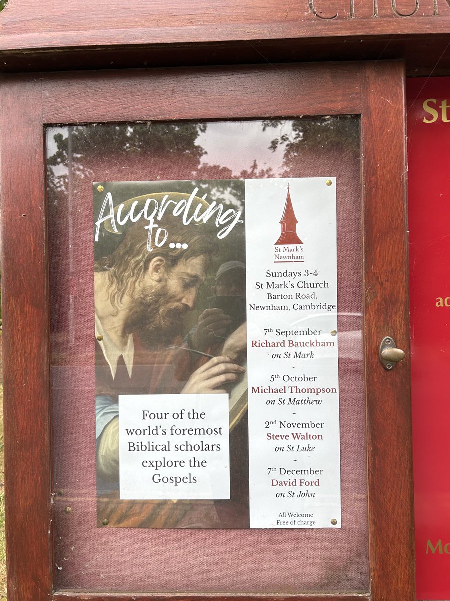 petermhead's tweet image. There is a lot to like about this series of talks put on by a local church in Cambridge.