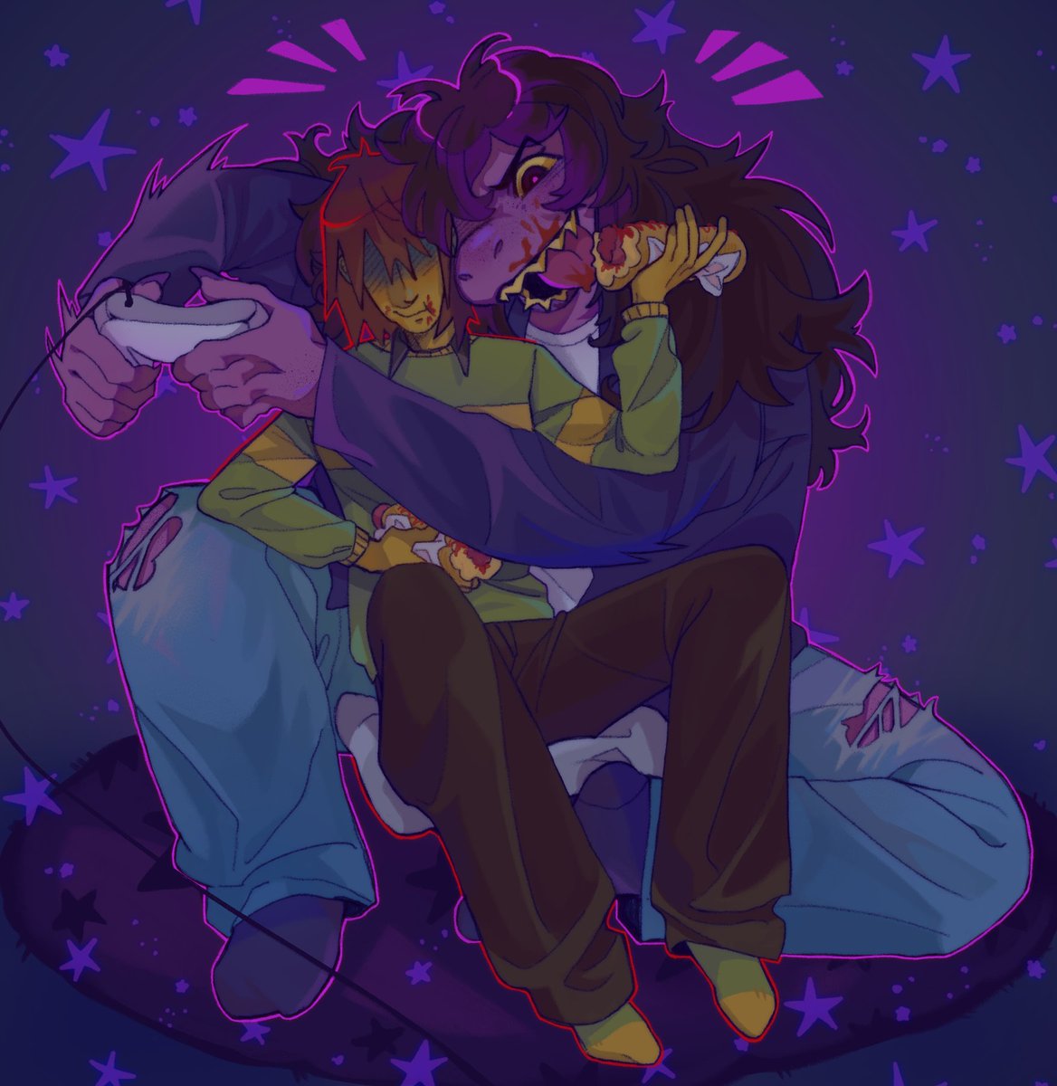 grechca__'s tweet image. Я фанат крузи
#krusie #deltarunefanart #deltarunesusie #deltarunekris