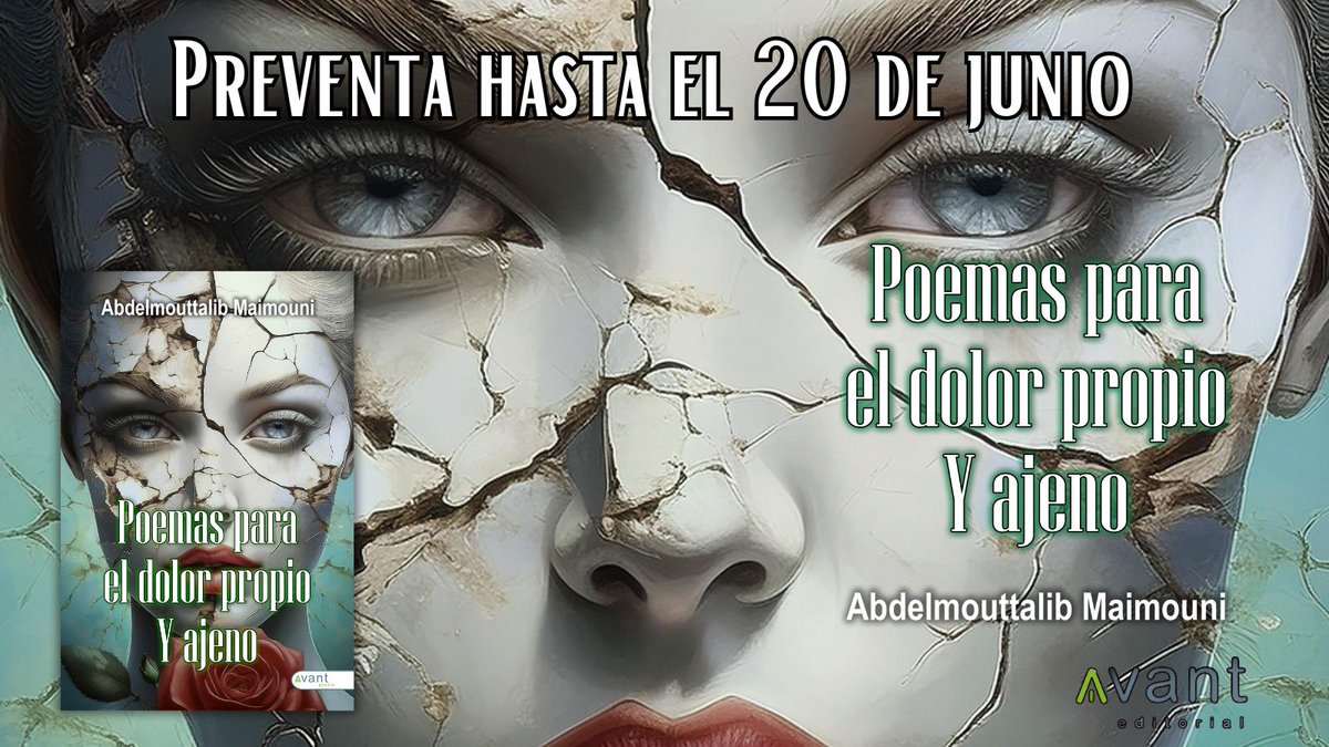 Avanteditorial's tweet image. «Hay versos que no solo sangran, también salvan».
✨ Poemas para el dolor propio y ajeno es mucho más que un libro: es un refugio donde las palabras se convierten en medicina.
bit.ly/4kDnZBq
Abdelmouttalib Maimouni nos regala versos que sanan heridas internas y que…