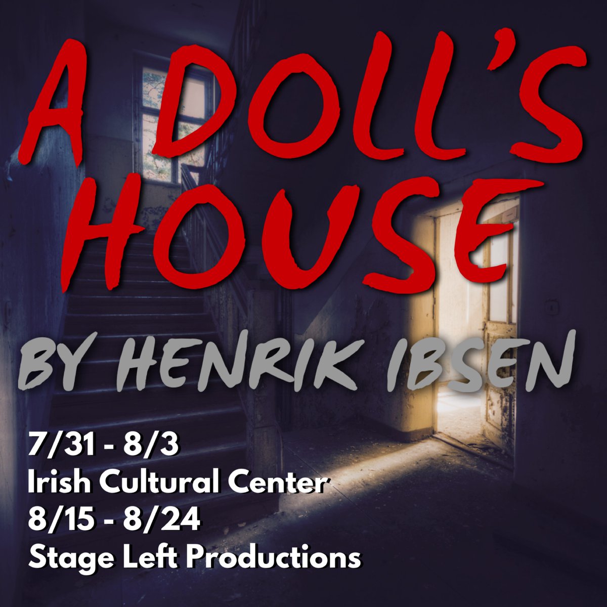 "A Doll’s House" presented by Ronin Theatre Company
Tension, wit, &amp; a fresh, bold perspective, this electrifying retelling of Ibsen’s “A Doll’s House”, peels back the layers of one woman’s struggle for freedom in a world determined to keep her small.
azirish.org/ronin-theatre/