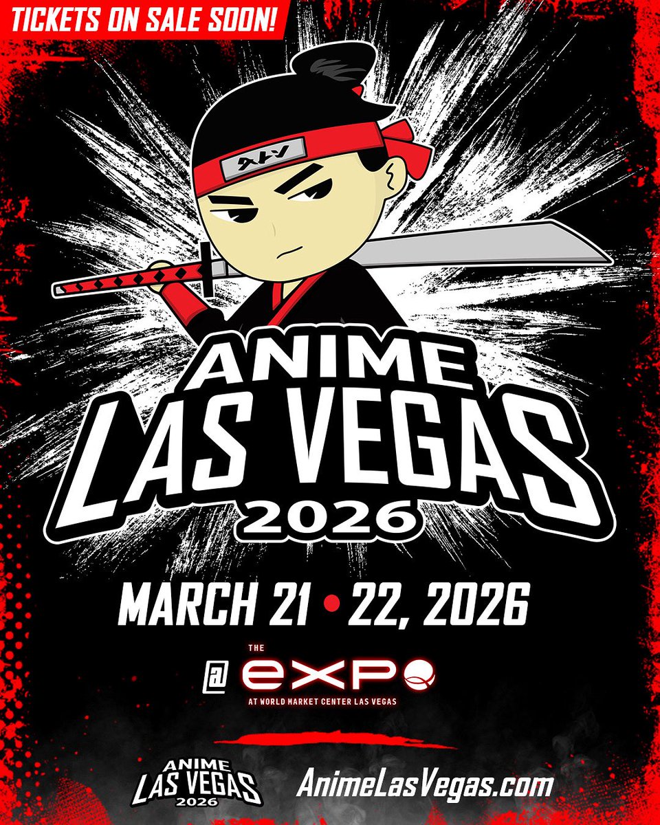 🎌 Anime Las Vegas is back and bigger than ever in 2026! 🔥

Join us March 21 and 22, 2026 at The Expo at World Market Center Las Vegas for an epic weekend of anime, cosplay, voice actors, shopping, and unforgettable fandom fun.

🎟️ Tickets go on sale soon, so don’t miss your