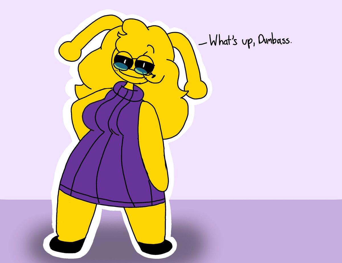 YelarinStellar's tweet image. Here's a stupid doodle of Zoe doing her usual Shenanigans.