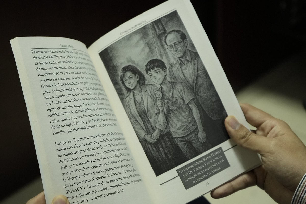 KarinHerreraVP's tweet photo. Gracias Santiago✨🙌🏼

Por compartirnos el libro “Crónica matemática” un libro que relata tus experiencias, trayectos y aprendizajes. Tu historia nos inspira a seguir creyendo en el talento y curiosidad de la niñez ✨🤩 https://t.co/7d06iZfiJ4