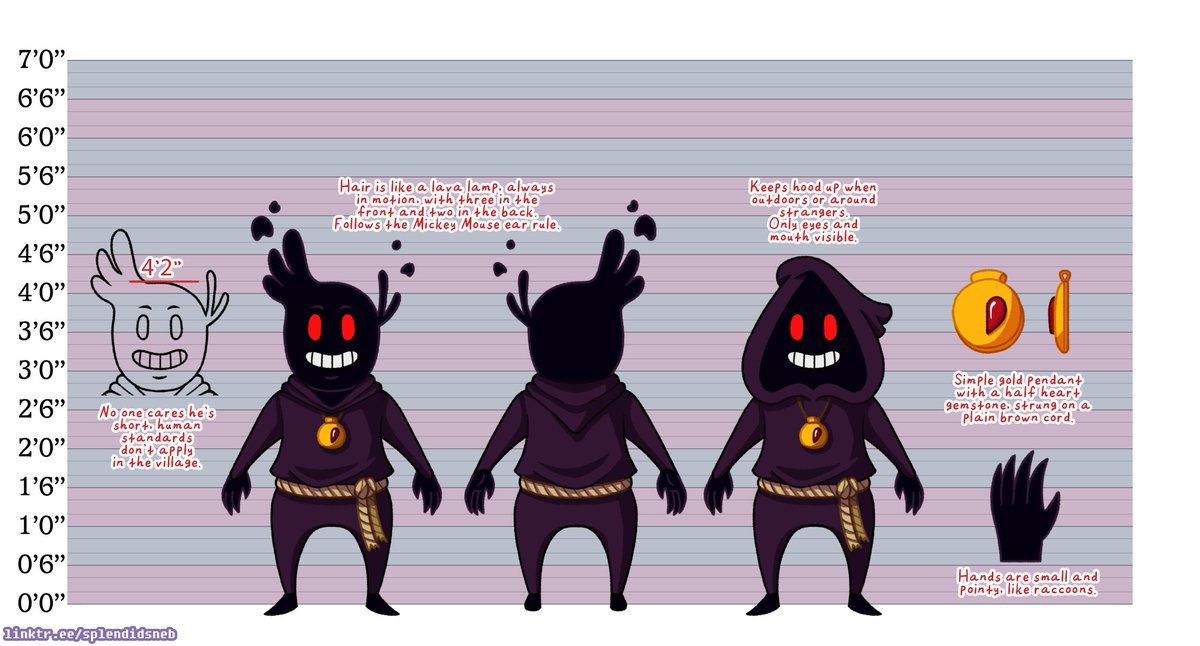 Art Fight ref sheet for Teo.
Had it done for a while but didn't want to post it until the write up was done to my neurotic standards.

Then I kept going back and editing them and changing the formatting.

You know how it is.

View it here if you like!
✨artfight.net/character/6033…✨