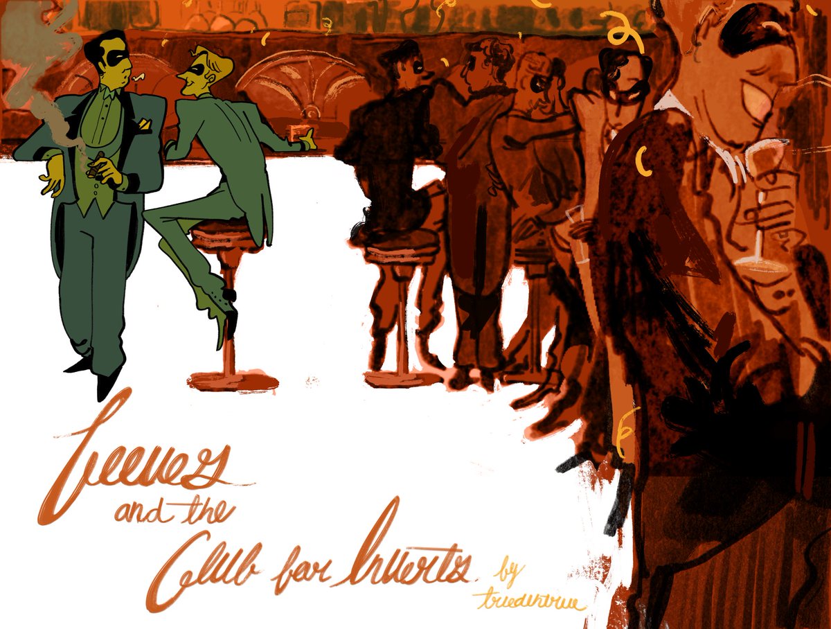 illuteridae's tweet image. fanart for one of my favorite jeeves and wooster fics lol