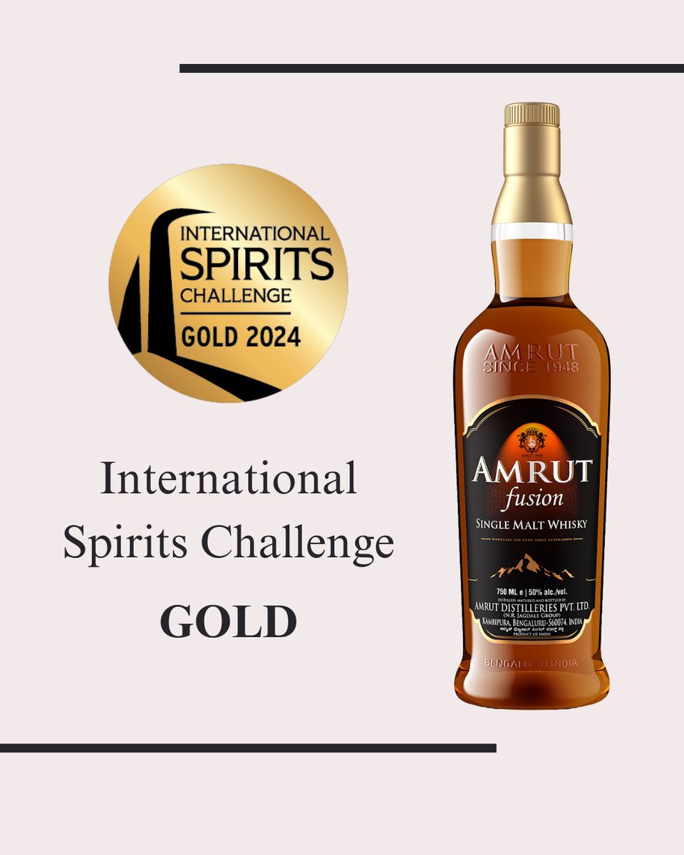 Where quality leads, success follows—and the prestigious awards earned by Amrut Fusion stand as a testament to its exceptional craftsmanship and consistent excellence. 

Where2Buy: zurl.co/rrQaN

#Amrut
#IndianSingleMalt
#spirits 
#SingleCaskWhisky
#ElixirOfLife