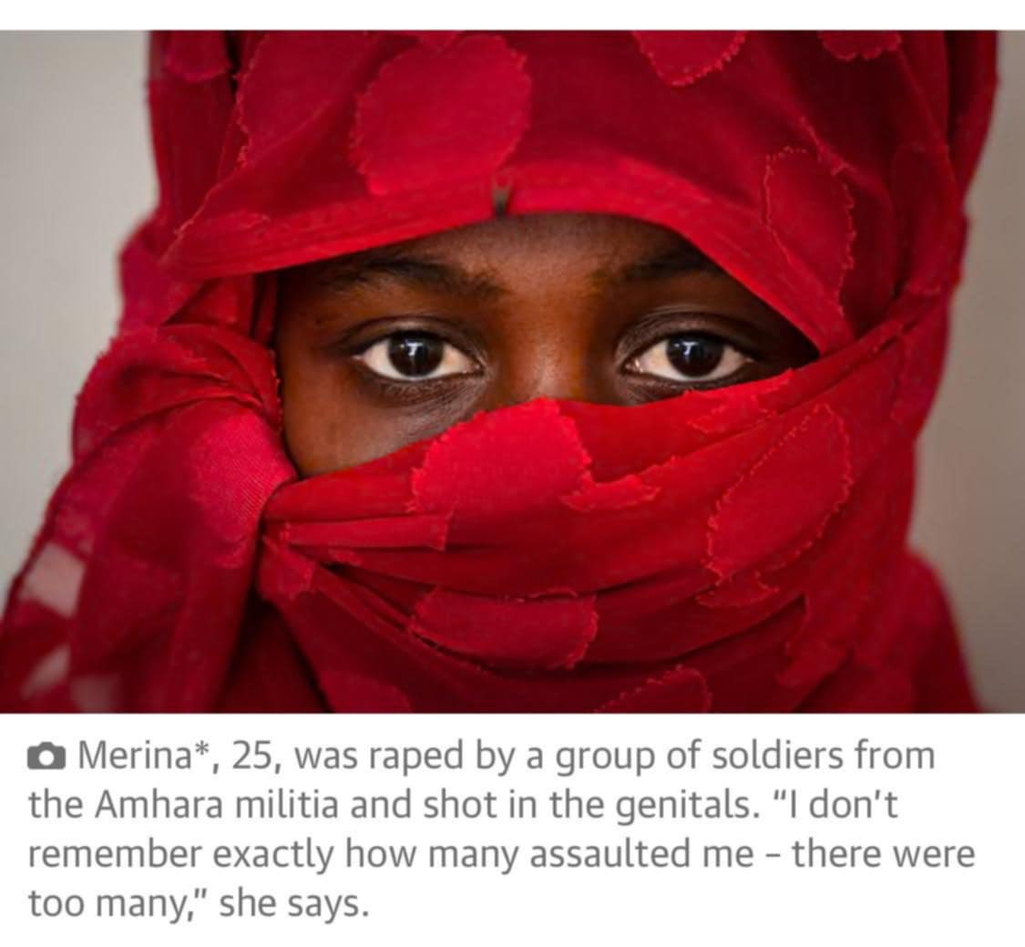 Eyerustg's tweet image. Day 1716 of the #TigrayGenocide:

Justice is not optional.
It is a legal obligation under the Genocide Convention.
#Tigrayan women are not collateral damage.
They are victims of a coordinated plan to destroy a people.

#Justice4Tigray @UN_Women  @UNOCHA  @_AfricanUnion @UN