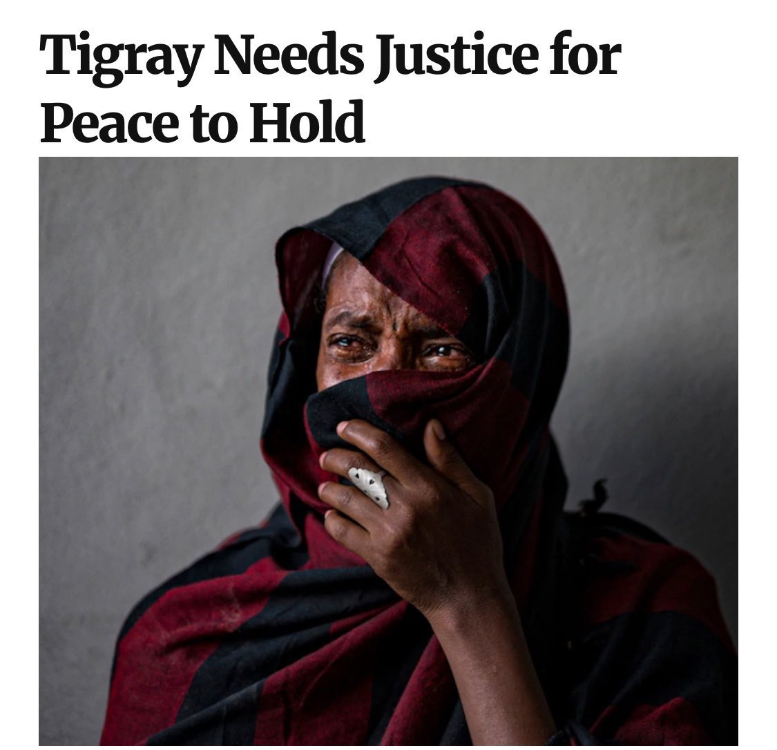 Eyerustg's tweet image. Day 1716 of the #TigrayGenocide:

Justice is not optional.
It is a legal obligation under the Genocide Convention.
#Tigrayan women are not collateral damage.
They are victims of a coordinated plan to destroy a people.

#Justice4Tigray @UN_Women  @UNOCHA  @_AfricanUnion @UN