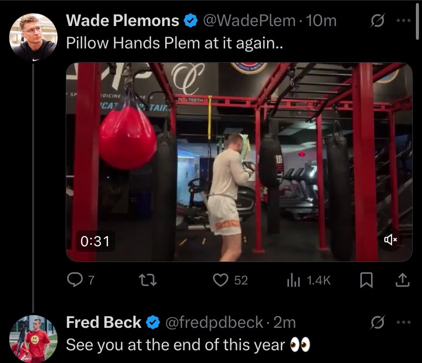 JK_Boxing's tweet image. ‼️| Fred Beck has hinted that Wade Plem will return to the boxing ring at the end of the year… 👀 🥊 

[Via - @fredpdbeck &amp;amp; @WadePlem]