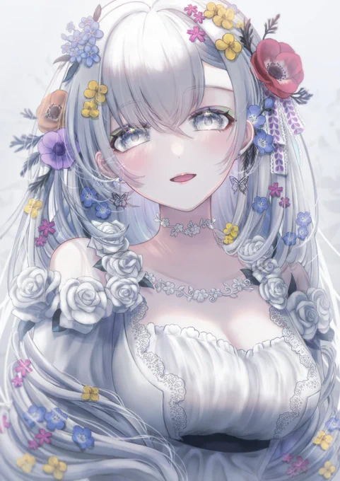 #これでフォロワーさん増えました 春の女神の絵画を描きたい…と思って描いた一点です