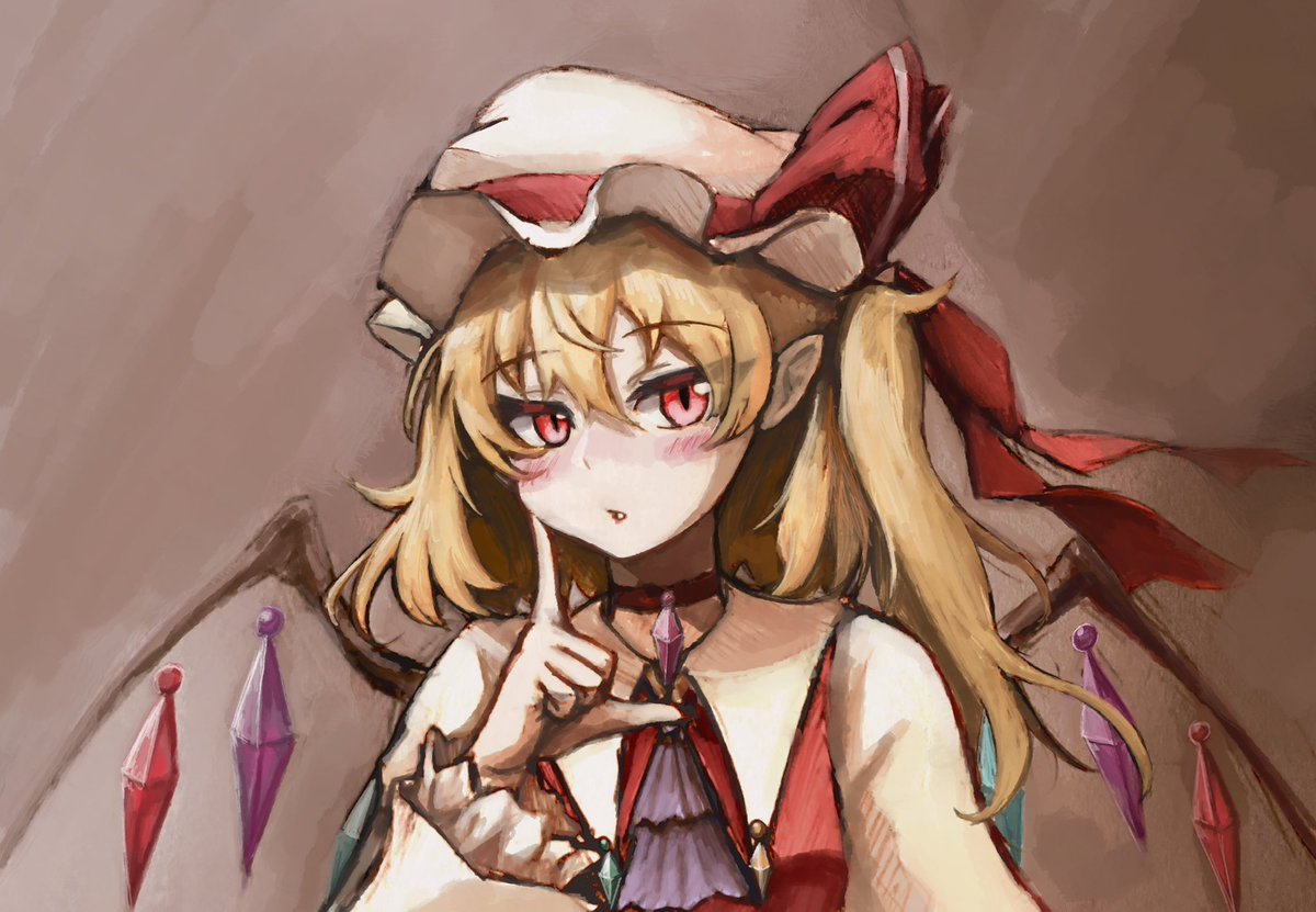 TenX2_1341's tweet image. #東方Project #フランドール・スカーレット 
過去作に描き足ししました〜
