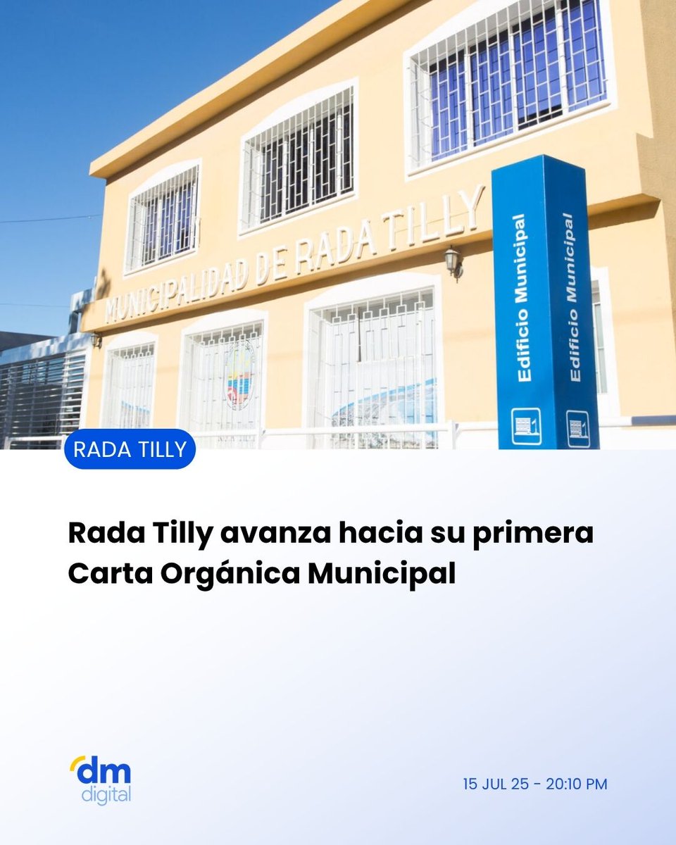 #RadaTilly | 🏛️ Rada Tilly podría tener su primera Carta Orgánica.

Concejales de Arriba Chubut y el partido vecinal impulsan un proyecto para modernizar el marco institucional.

Más info👉delmardigital.net/rada-tilly-ava…