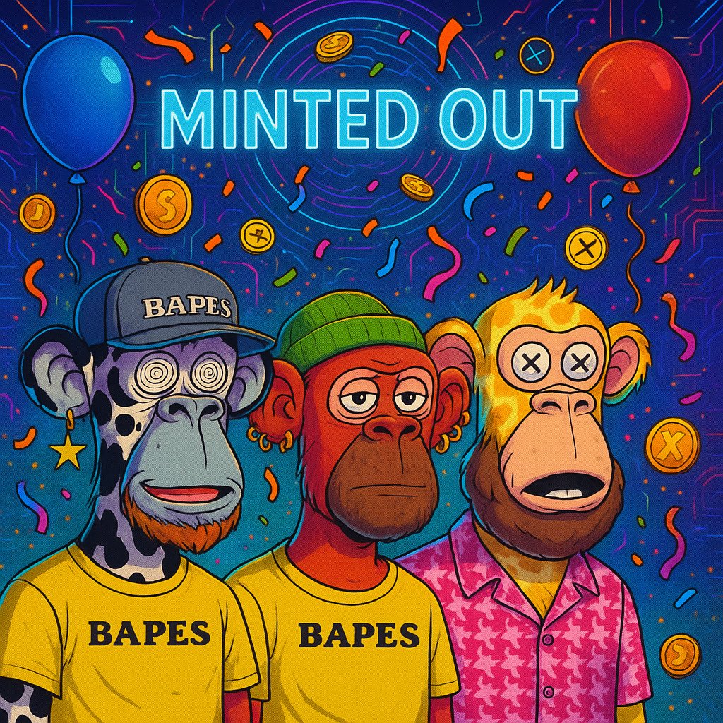 BASocietyXRP's tweet photo. 🚨 1,000 BEARDED APES — GONE. 🚨
MINT. IS. OUT.
Shoutout to the legends who aped in early…
You’re not holders, you’re BAPES ROYALTY 👑🐒
The takeover begins now.
@xrpcafe
#BAPES #XRPL #NFTs #MintedOut https://t.co/pz3uRSR6xI