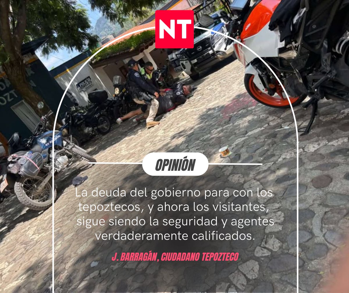 #Opinión, sobre los hechos de brutalıdad policiaca que presuntamente sufrieron turistas en #Tepoztlán, el domingo pasado.
Primero, vale la pena dejar en claro que, desgraciadamente, no es esta la primera vez que la #policía tepozteca se ve envuelta en asuntos de esta índole;