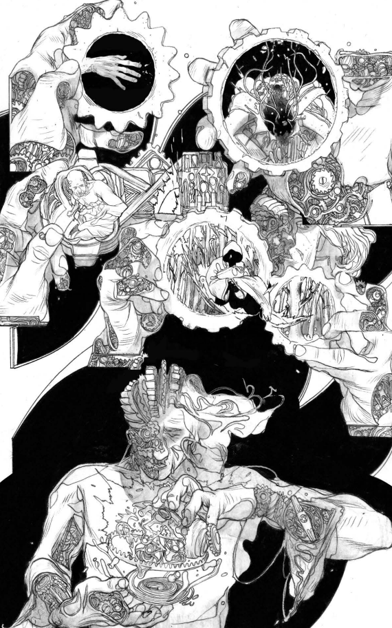 Ram V (@therightram) on Twitter photo A clockwork man of clockwork lives.
Art by <a href="/an_anandrk/">Anand Radhakrishnan</a> for Resurrection Man Quantum Karma A clockwork man of clockwork lives.
Art by <a href="/an_anandrk/">Anand Radhakrishnan</a> for Resurrection Man Quantum Karma