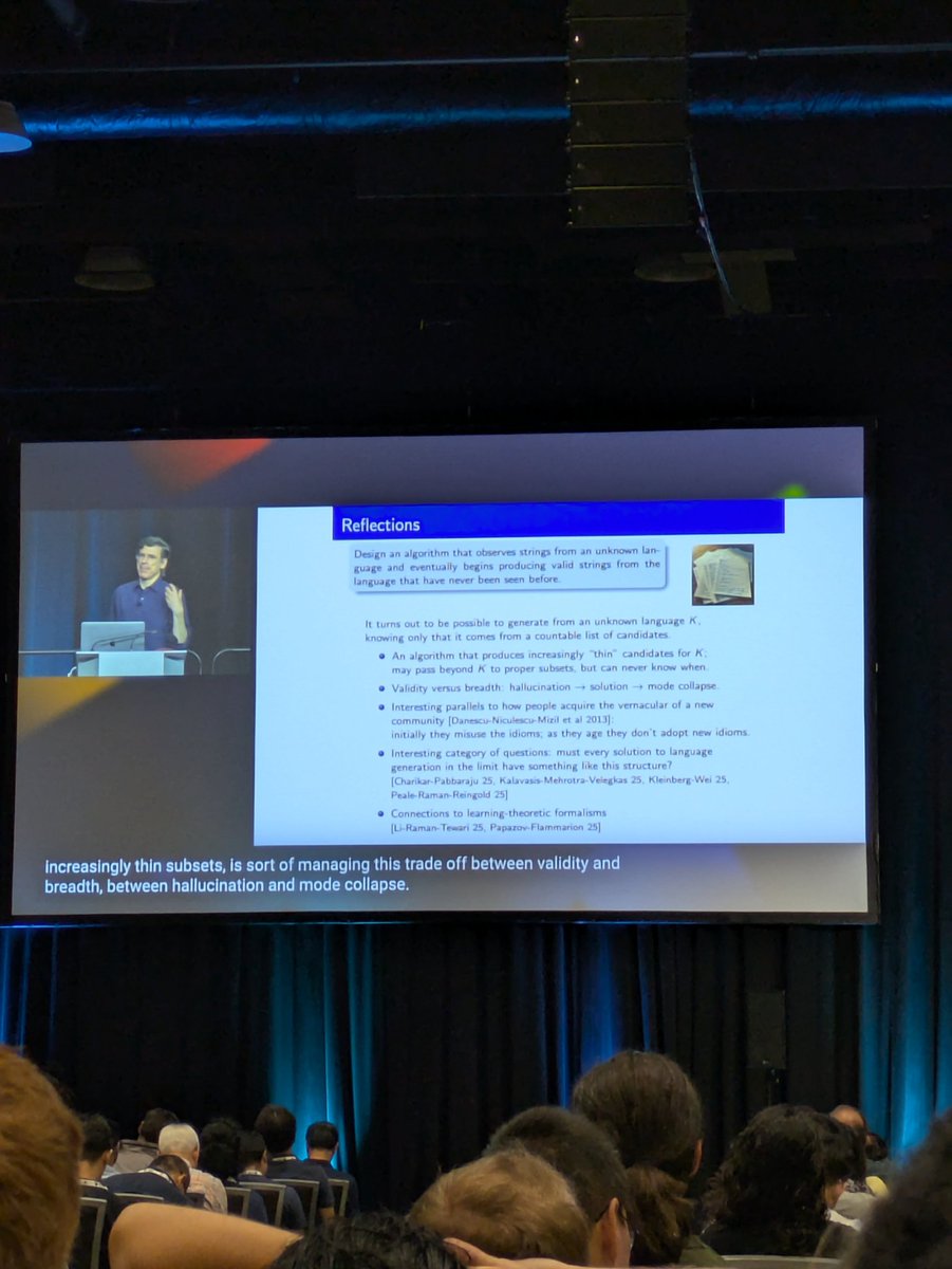 nshuman_chhabra's tweet image. My favorite part of Day 1 at @icmlconf was the great keynote talk by Jon Kleinberg discussing AI world models!
