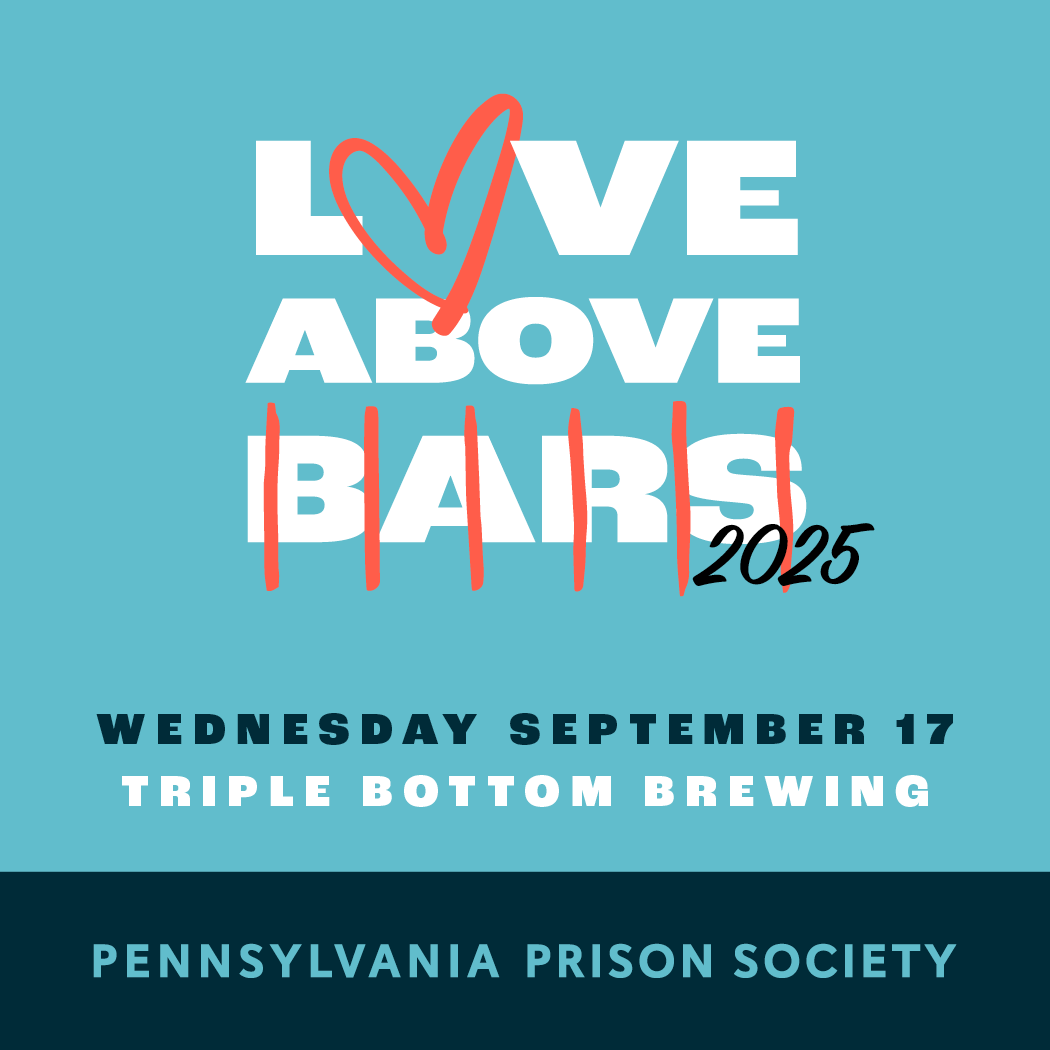 Join us for Love Above Bars 2025! 🎉 An unforgettable night of community + celebration supporting the PA Prison Society’s mission. Proudly hosted at Triple Bottom Brewing in Philly. Tickets + event details: bit.ly/471oO1G