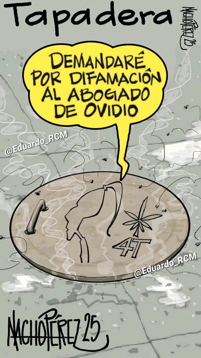 𝘿𝙀 𝘾𝙊𝙍𝘾𝙃𝙊𝙇𝘼𝙏𝘼 𝘼 𝙏𝘼𝙋𝘼𝘿𝙀𝙍𝘼

Señal de que la subvicepresidentA sí ha tenido grandes avances. Enhorabuena.✔️
😁Cartón de Nacho Pérez 
<a href="/Claudiashein/">Claudia Sheinbaum Pardo</a>🦎🧹<a href="/SecRubio/">Secretary Marco Rubio</a> <a href="/marcorubio/">Marco Rubio</a> <a href="/Sec_Noem/">Secretary Kristi Noem</a> <a href="/DHSgov/">Homeland Security</a> <a href="/POTUS/">President Donald J. Trump</a> <a href="/StateDept/">Department of State</a> <a href="/DEAHQ/">DEA HQ</a> <a href="/CIA/">CIA</a> <a href="/JHLichtmanLaw/">Jeffrey Lichtman</a> <a href="/lopezobrador_/">Andrés Manuel</a>🤡 #ElCacas💩