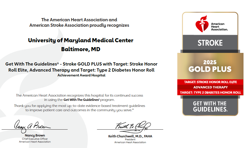 ChaturvediNeuro's tweet image. Very proud of our Comprehensive Stroke Center for receiving recognition from the AHA for the Target Stroke honor roll. A great collaborative effort from Neurology, EM, Rads, nursing, pharmacy, etc to provide timely acute stroke treatment
@CaitPalmisanoNP @msphippsmd @PracMeh