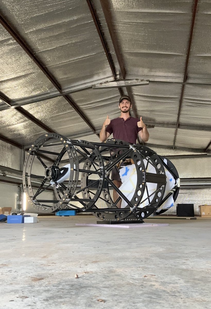 astrofalls's tweet image. New largest scope at our observatory, a 24” f/3 Newtonian!