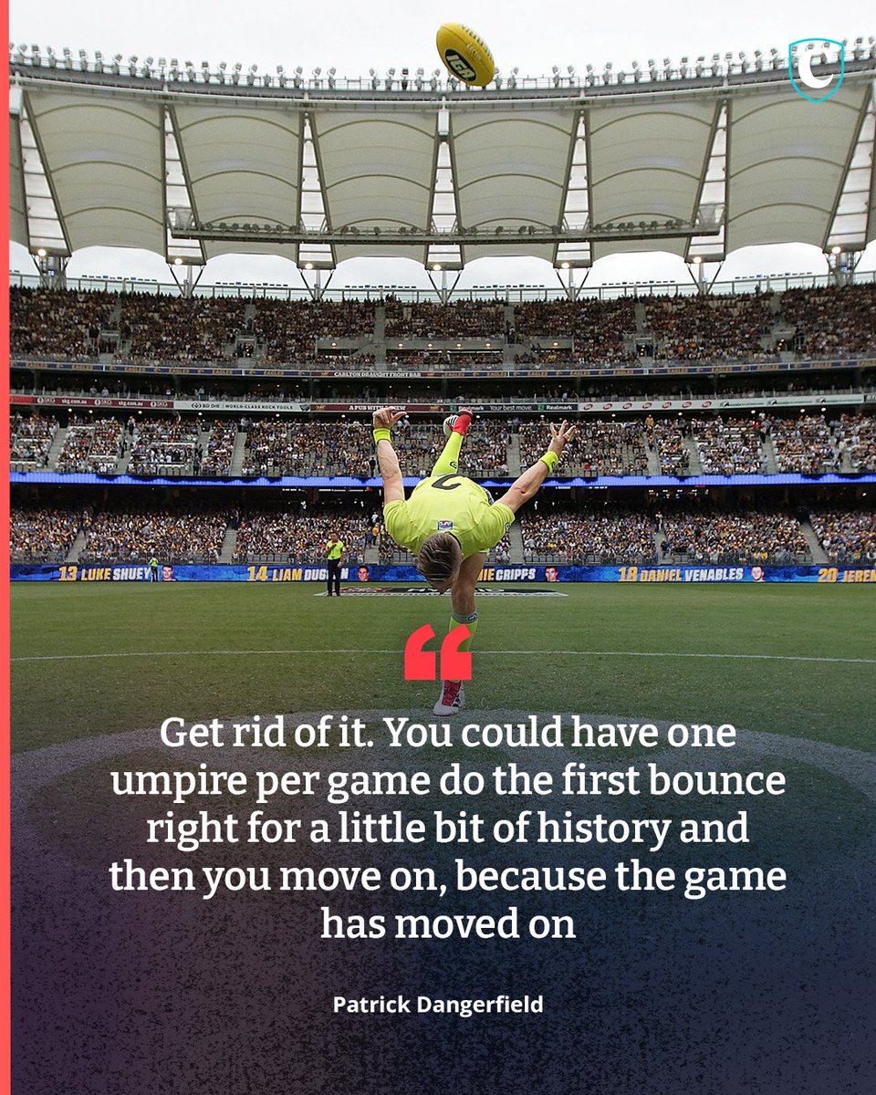 codeaflau's tweet image. Geelong star Patrick Dangerfield disagrees with Richard Goyder about the long-held tradition the AFL commission boss describes as ‘iconic’ – and he’s not the only one.

READ ▶️ bit.ly/3GPfXYh