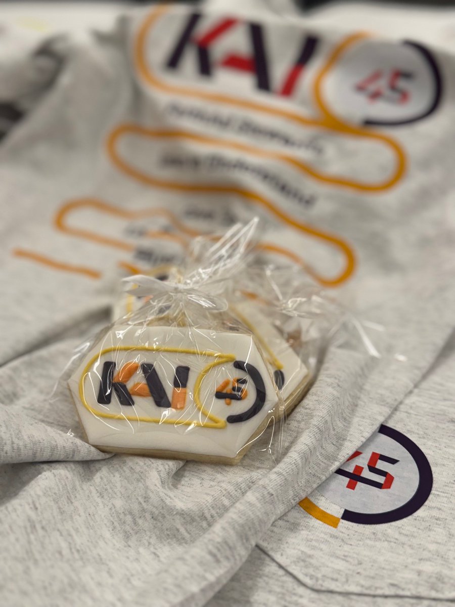 KAIenterprises's tweet image. Celebrating 45 years of #TransformingCommunities during #KAIWeek! 🎉 We thanked our team with sweet treats from @therebelspoon, fresh KAI swag, and a festive #STL office entrance by @signgypsiesstl.