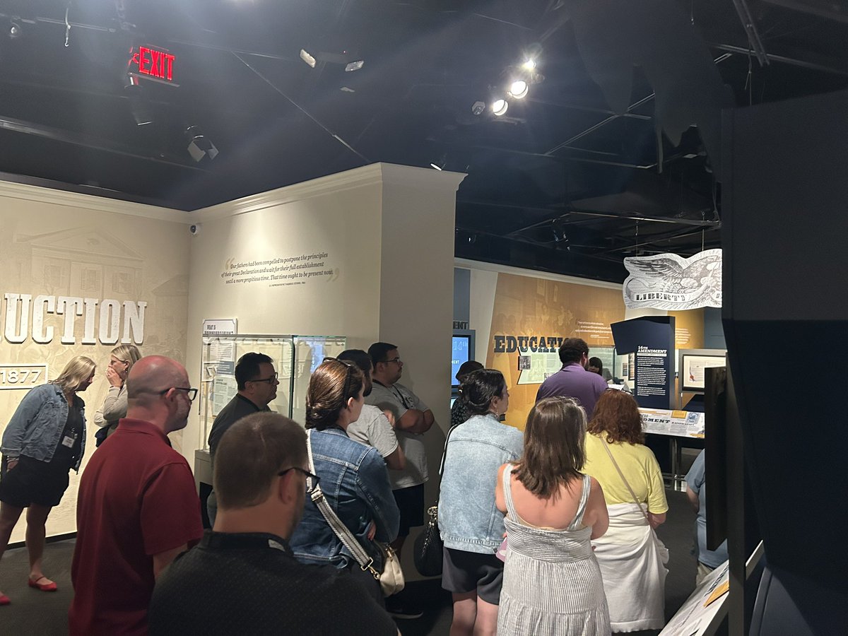 So far, our week on Federalism and Separation of Powers has been full of scholar talks, tours, and civil dialogue. I’m looking forward to the next few days with this wonderful group of teachers and facilitators! #NCCed