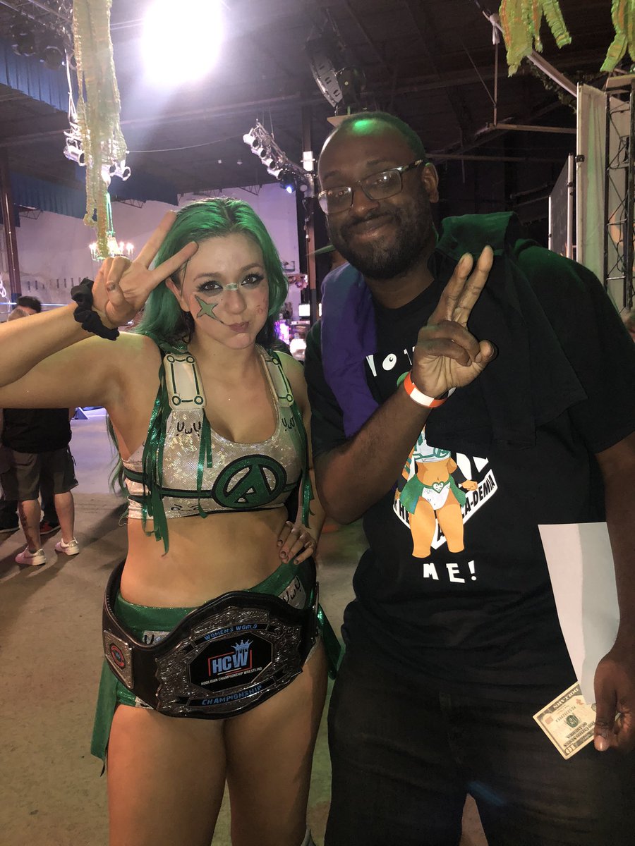 Kenny Cummings (@kennyischillin) on Twitter photo Go beyond with the <a href="/HooliganCW/">Hooligan Championship Wrestling</a> women’s champion <a href="/Airica_Demia/">あなたのヒーロー Airica-Demia UwU. 👉😉</a>. See you in October. Go beyond with the <a href="/HooliganCW/">Hooligan Championship Wrestling</a> women’s champion <a href="/Airica_Demia/">あなたのヒーロー Airica-Demia UwU. 👉😉</a>. See you in October.