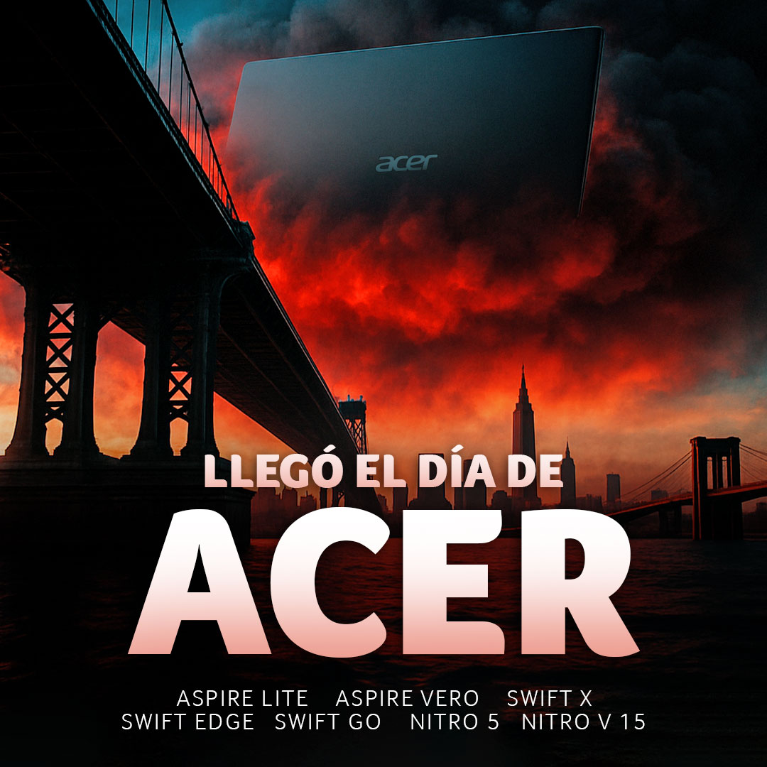 🎬👽 Olvídate de las invasiones alienígenas...
¡Porque hoy lo que conquista el mundo es tu próxima laptop Acer! 🌍💻
¿Estás listo para ser parte de esta nueva era?

👉 Descubre todos nuestros equipos en acer.link/453QZxw 
#ElDíaDeAcer #LaptopAcer #TecnologíaQueInspira