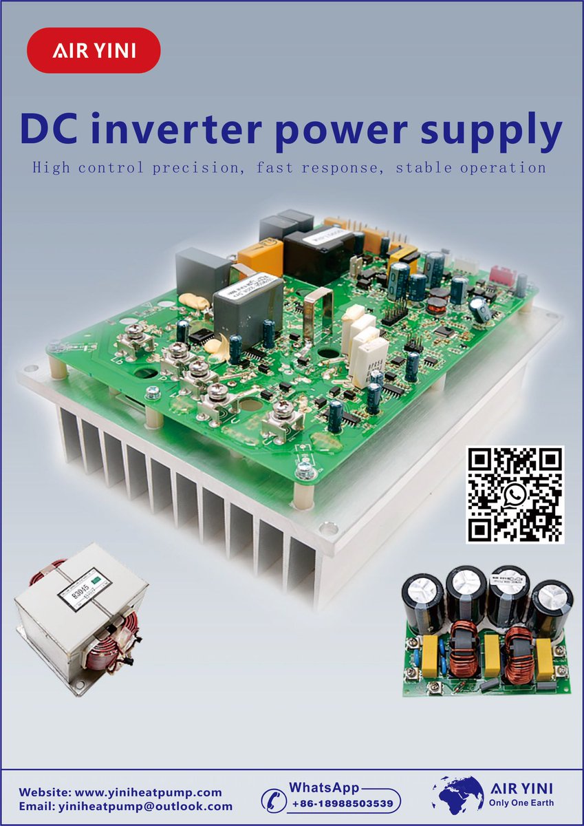 HeatPumpChen's tweet image. AIRYINI inverter heat pump controller has accurate control accuracy, fast speed and stable operation.