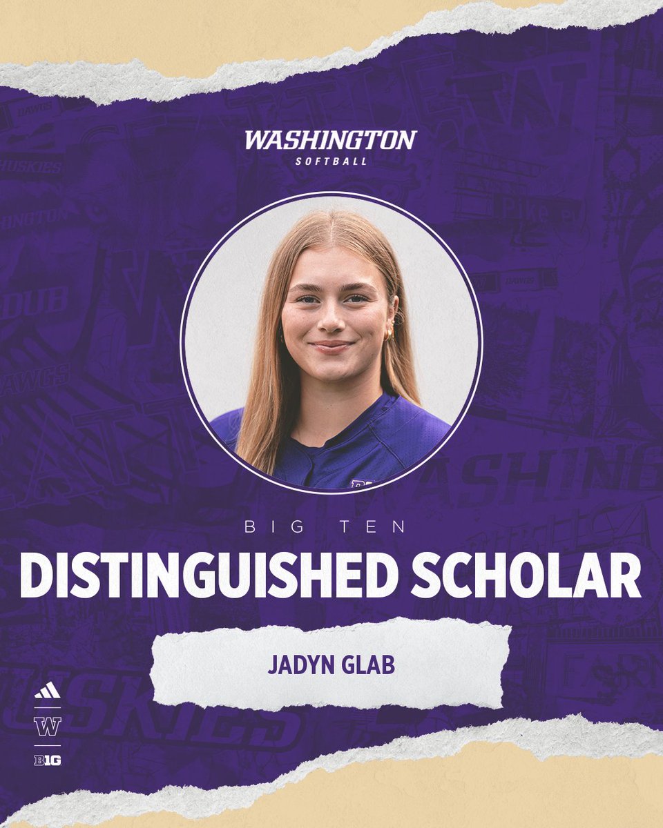 UWSoftball's tweet image. Congratulation to Jadyn on being named a Big Ten Distinguished Scholar! 👏
>> gohski.es/453Nlnk
#MightyAreTheWomen x @JadynGlab
