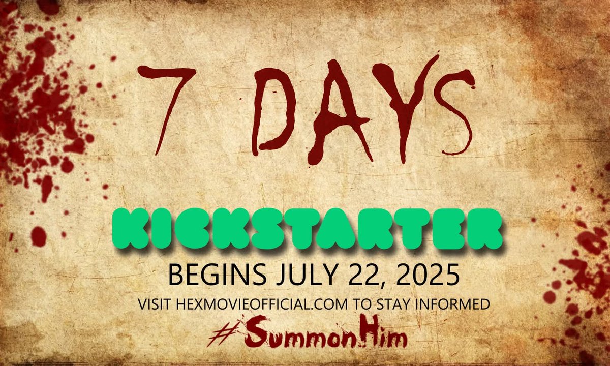 MovieHex's tweet image. We're 1 week from our campaign starting! Check out our page and make sure you hit the notify button.
Don't forget to like and share. We look forward to your support.
kickstarter.com/projects/mlmye…
#hexmovieofficial #hexmovie #summonhim #horrorfan #80shorror #horrorfilm #horrormovies