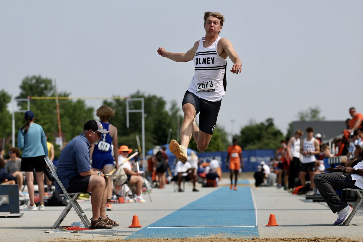 OlneyTigerTrack's tweet image. The Tigers now have an All-American in @RexHallam2 (LJ) to add to their 9 All-Staters on the MS year-end honors list. Rex jumped over 24 feet multiple times this season with a best of 24'7, all after losing his Junior year to a knee injury. So happy for this kid!