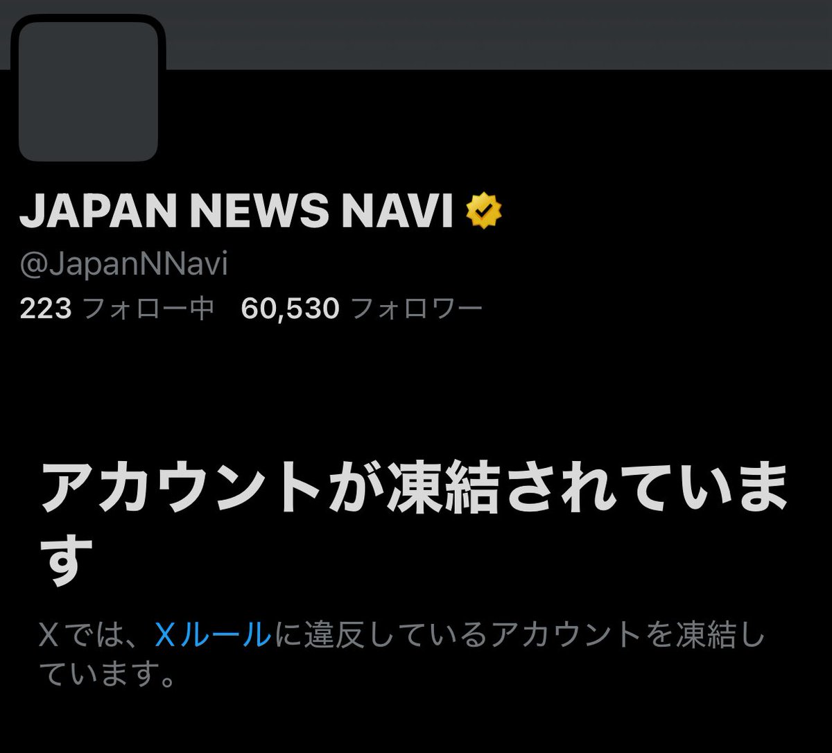 JAPAN NEWS NAVI一斉凍結、情報統制か？