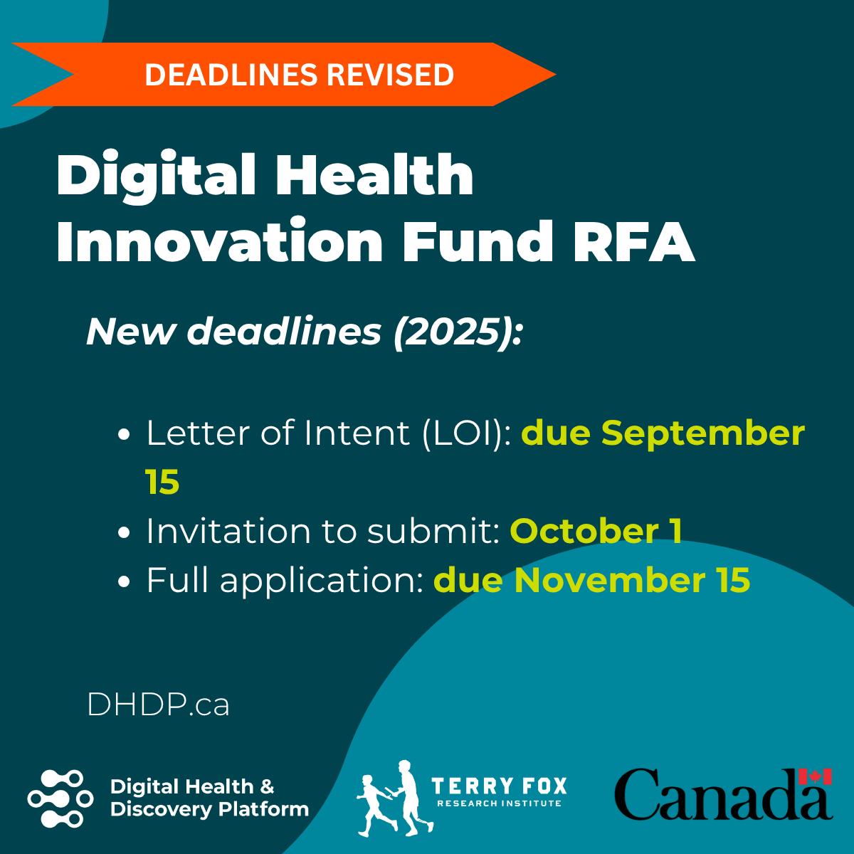 dhdp_'s tweet image. Key Dates/Dates importantes -- LOI template and checklists now available online (EN and FR) dhdp.ca/funding-opport… and dhdp.ca/fr/opportunite…