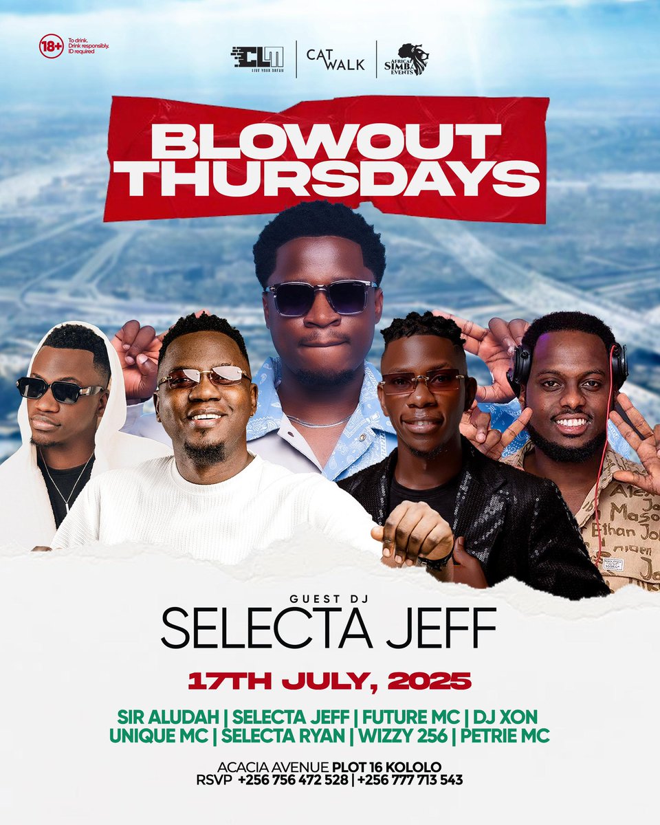 CatwalkKla's tweet image. Blowout Thursday party mode button dance with @djaludah @deejaywizzy256 @selecta_ryan_updates guest dj @selectajef and the commands by @life_of_future_mc @iampetriemc @theuniqueeffects hosted by @africansimbaevents @c.l.m_management