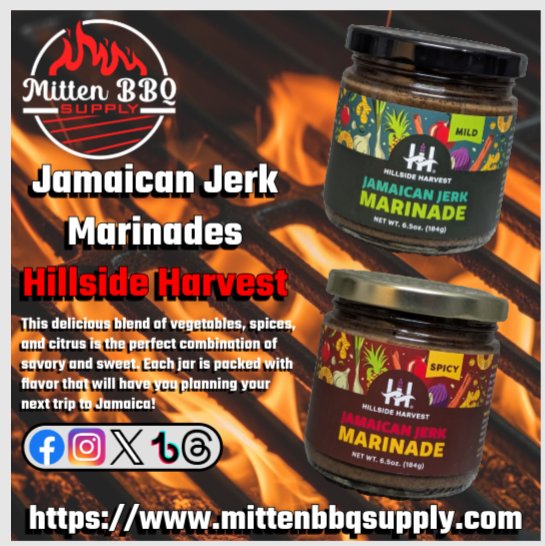 🔥NEW PRODUCT ALERT🔥

Hillside Harvest was founded by Kamaal Jarrett, whose love for food was nurtured in Jamaica and later in Milton, Massachusetts, blending his Jamaican heritage with American influences.  Check it out! #smallbiz #shoplocal #bbq