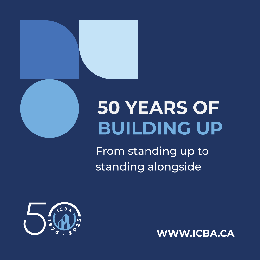 icbabc's tweet image. From the first fight for fairness to today’s modern tools, ICBA has always stepped up where support is needed most.
Group benefits. Mental wellness. Alberta expansion. An in-house Chief Economist.
Fifty isn’t just a milestone. It’s proof that putting members first works.