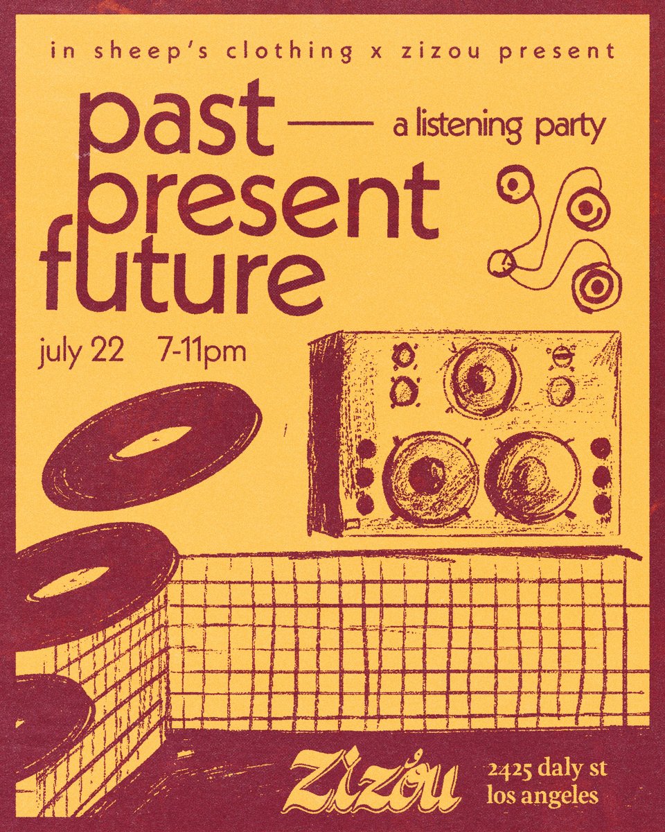 insheepshifi's tweet image. 7/22: Post-Punk Dub Listening Party @ Zizou
Featuring albums by: The Slits, Viviene Goldman, New Age Steppers, Lifetones, Brenda Ray, Lee "Scratch" Perry & Dub Syndicate, Devon Rexi, Pachyman
Get Tix: link.dice.fm/i00df8924d5d?d…