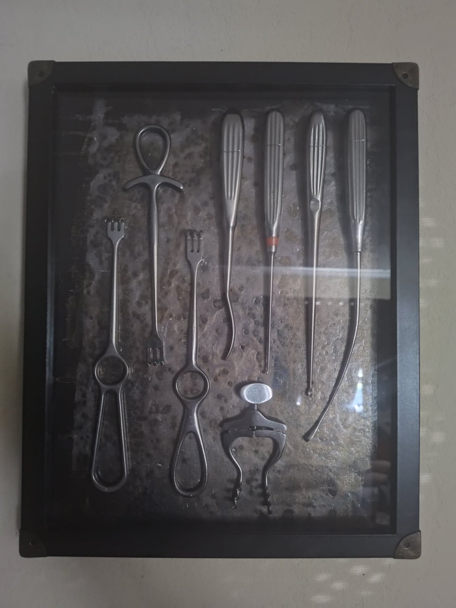 My newest addition to my collection of oddities. These are old used medical equipment that I got from the oddities expo.
