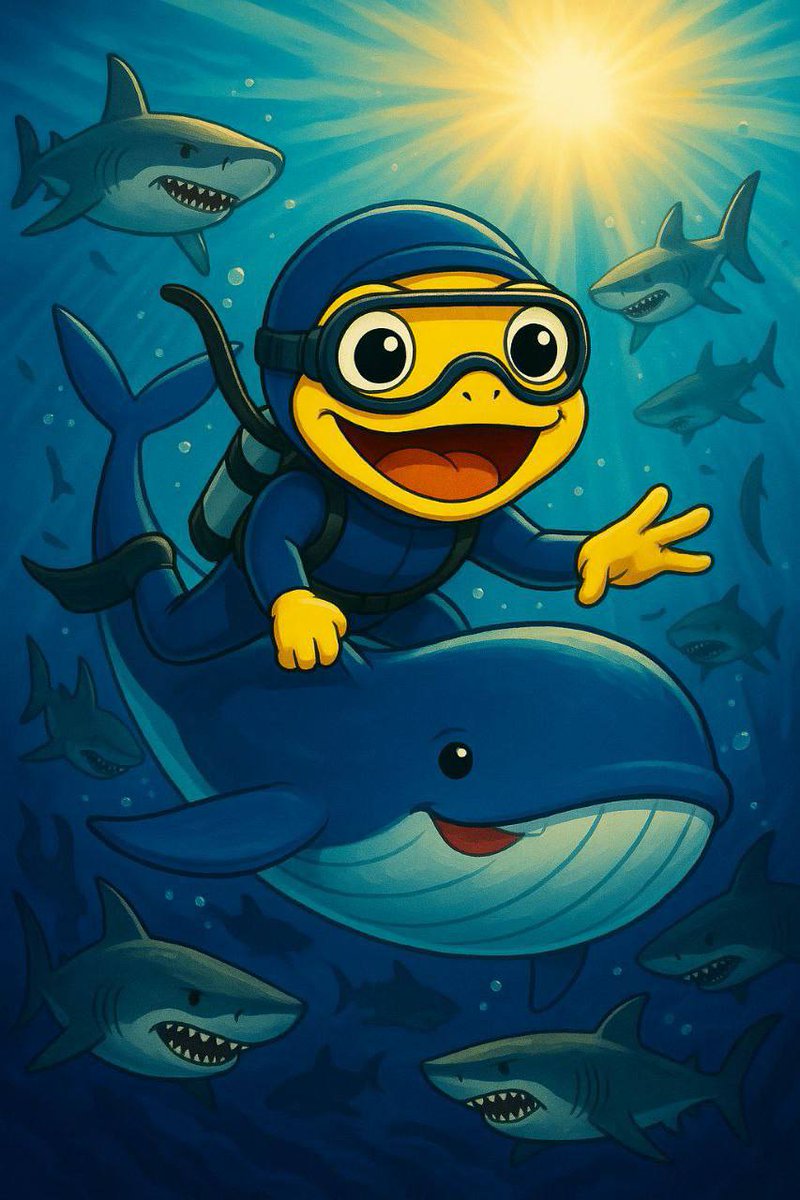 TurboToadToken's tweet image. 🐸 No cage. No fear.
Just $TURBO riding whales 🐋
& vibing with the sharks 🦈