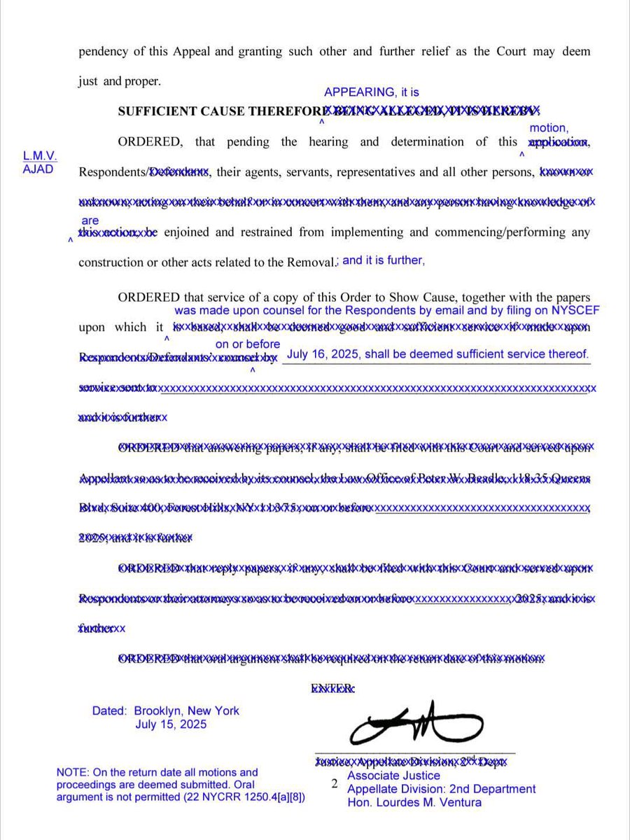SamiLiebman's tweet image. Bedford Ave protected bike lane between Willoughby and Flushing lives on for now. A TRO issued after @TransAlt @BeadleLaw and plaintiff appealed. The @NYC_DOT cannot modify it and 300 cyclists say if modified they’ll sue city if hit by a motor vehicle in that area. @NY1