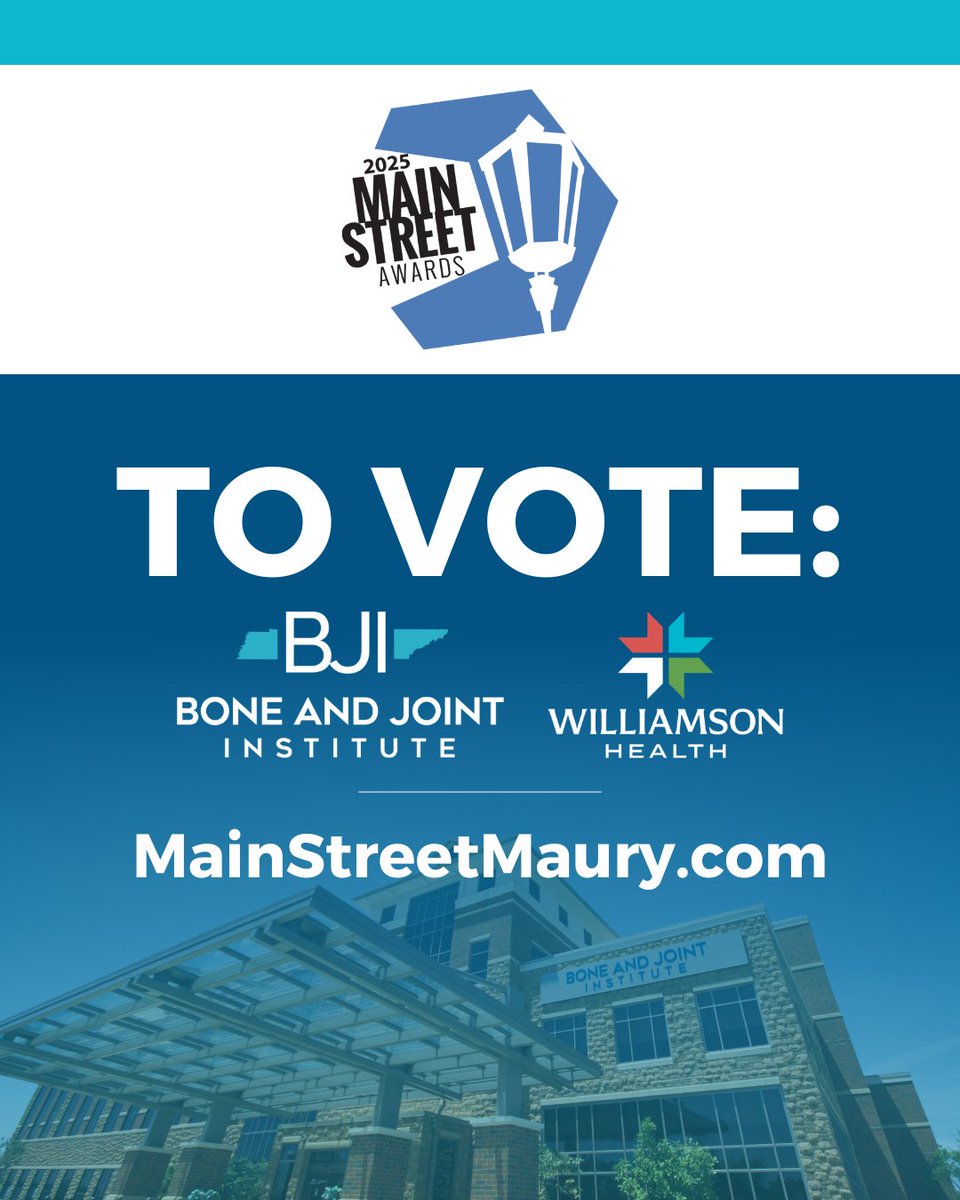 Hey Spring Hill, we're looking for your vote in this year's Main Street Spring Hill awards! 🗳️

We're up for three awards while our friends at <a href="/Williamson_Hlth/">Williamson Health</a> are nominated for four awards. Voting started this week, and runs through August 10 ▶️ bit.ly/4nRncj7