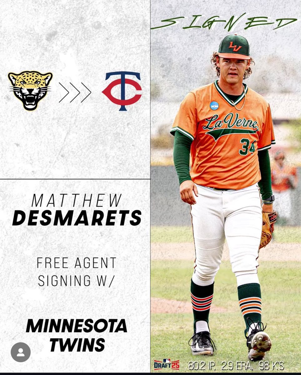 A free agent signing for <a href="/ulv_athletics/">La Verne Leopards</a> announced on Instagram today. Congratulations to Matthew!

#d3baseball