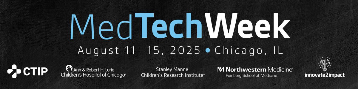 CTIP (@ctipmedtech) on Twitter photo 🎉 Thank you to the great folks at <a href="/NorthwesternMed/">Northwestern Medicine</a> for co-hosting <a href="/LurieChildren/">Lurie Children's</a> #MedTech Week with us!
The series of events will alternate between in-person and virtual opportunities from August 11 to 15.
ctipmedtech.org/2025-lurie-med…
#pediatrics 🎉 Thank you to the great folks at <a href="/NorthwesternMed/">Northwestern Medicine</a> for co-hosting <a href="/LurieChildren/">Lurie Children's</a> #MedTech Week with us!
The series of events will alternate between in-person and virtual opportunities from August 11 to 15.
ctipmedtech.org/2025-lurie-med…
#pediatrics