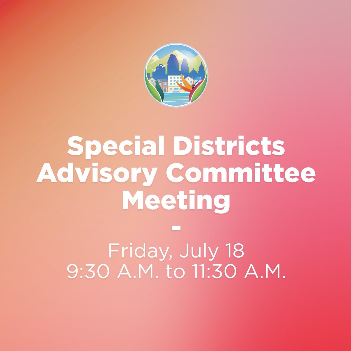 🚨 Agenda Alert 🚨

The Agenda for our July 18 Special Districts Advisory Committee Meeting is here!

Read up on all that will be covered this Friday from 9:30 - 11:30 am at Rancho Santa Fe Fire Protection District: sdlafco.org/home/showpubli…