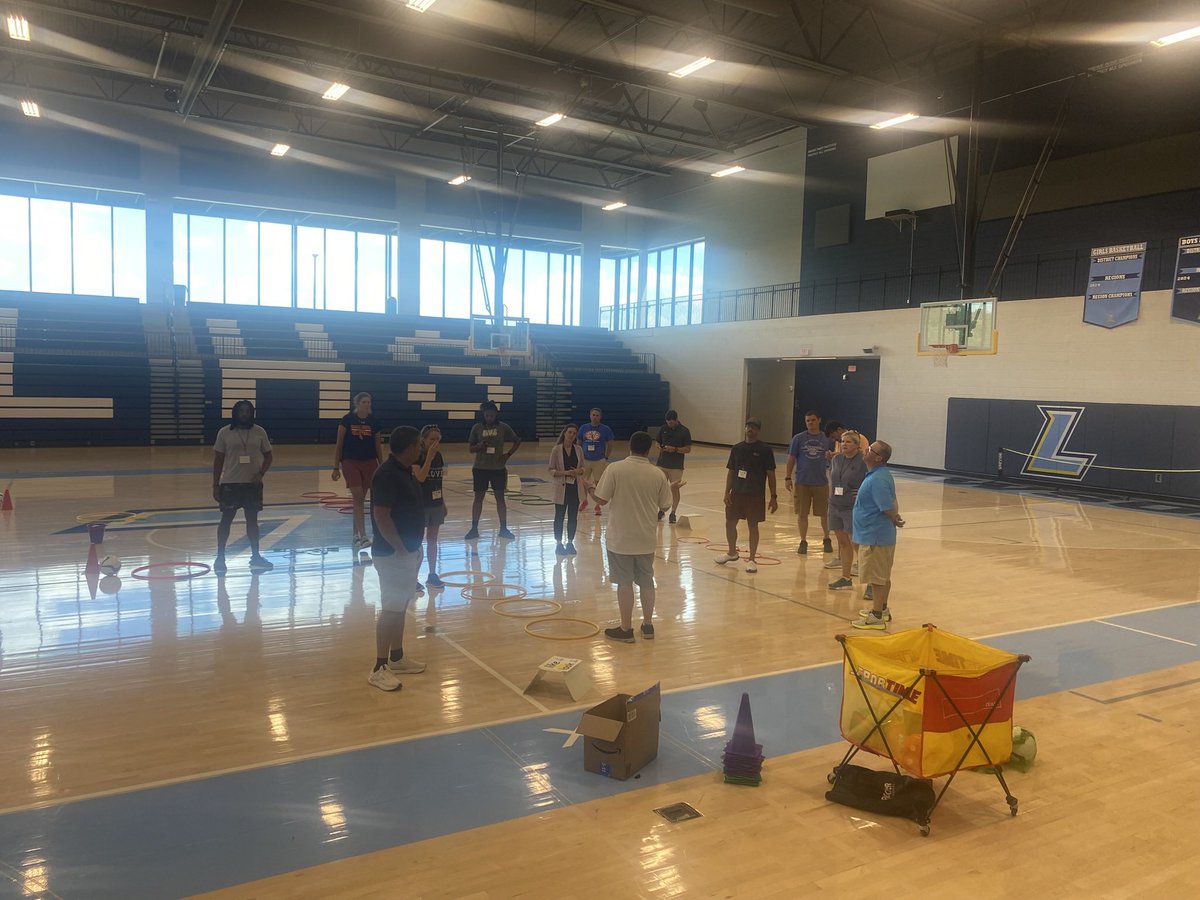 Part of our Elementary Phys. Ed. division had a fun day learning new activities and programs we can bring back to our students! Bring on the new year! 
<a href="/MelindaFortner/">Melinda Fortner</a> <a href="/DCS_TN/">Dickson Co Schools</a>