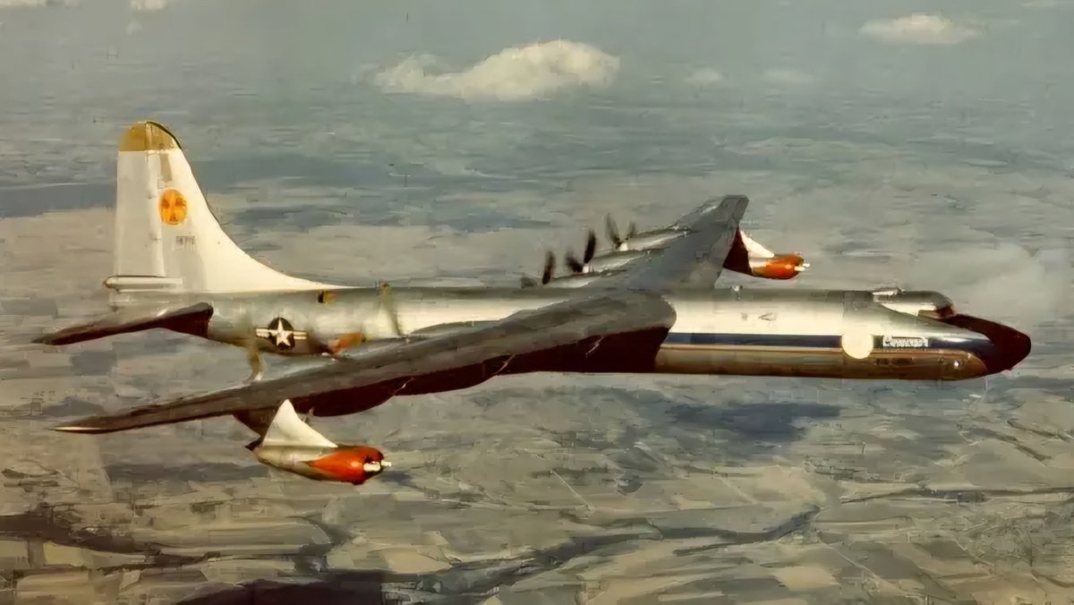 You’ve heard of nuclear-armed bombers, but have you heard of a nuclear "powered" bomber? Meet the Convair NB-36H, aka the Crusader. In the 1950s, the US strapped an actual nuclear reactor into a B-36 to test if aircraft could fly on atomic power. Spoiler: they could…sort of. 1/4