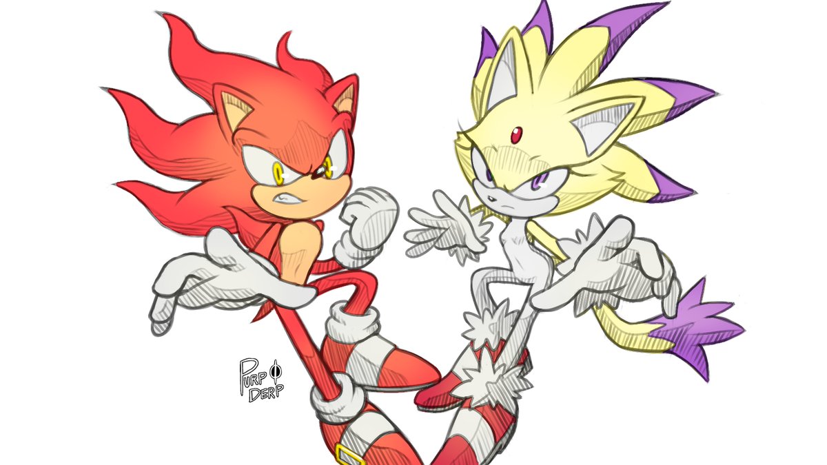 Purp_in_exile's tweet image. #sonazeweek day 2: super forms

Decided to switch out their emerald sets.
Meet Solar Sonic and Bright Blaze. #sonaze